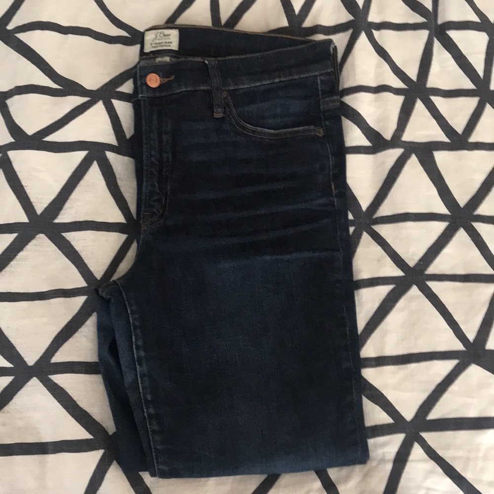J. Crew 9” High-Rise Toothpick jeans size 31